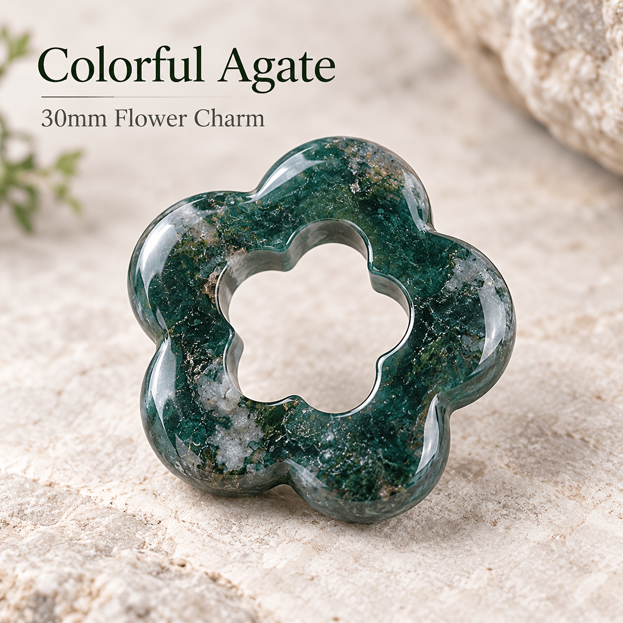 30Mm Hollow Flower Charm Pendant for Jewellery Making